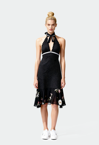 Halter Neck Dress Polka Dots
